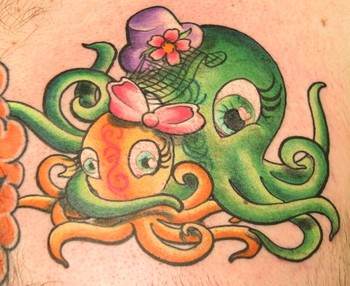 Looking for unique  Tattoos? Mommy & Baby Octopus
